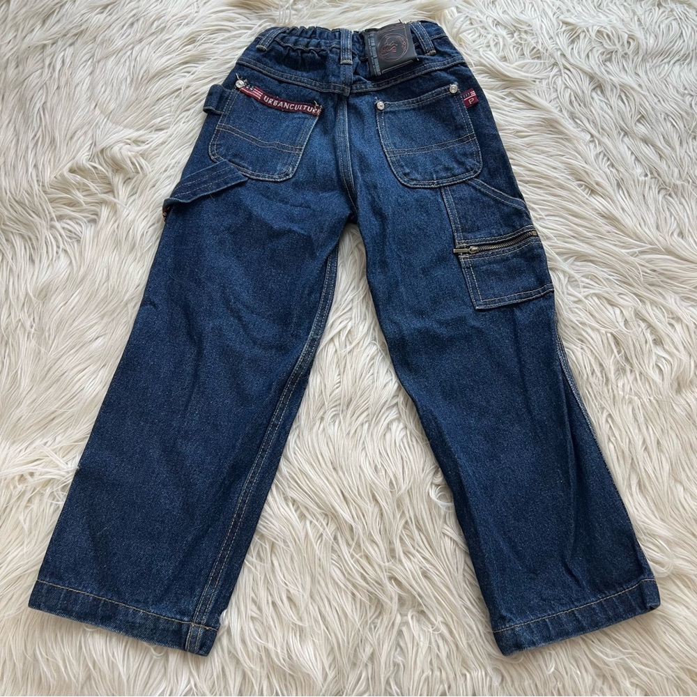 Vintage 90s Y2K Propain Urban Culture Wide Leg Carpenter Skater Jeans Kid Size 5